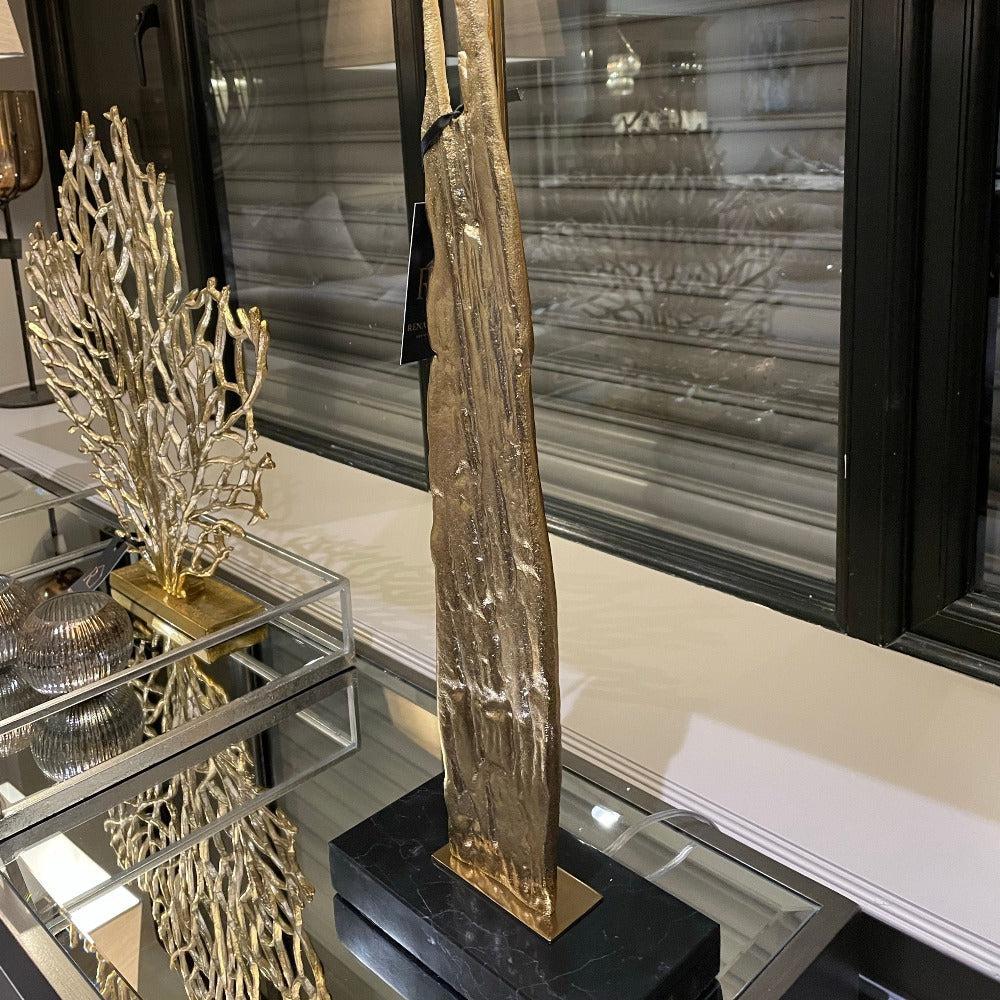 Byron A gold Table Lamp complete w shade reduced-Table Lamp-Renaissance Design Studio