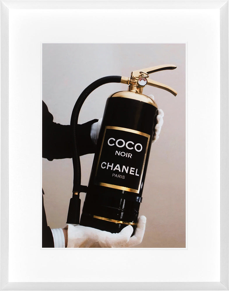 C C Chanel Extinguisher. Hand made framed art work