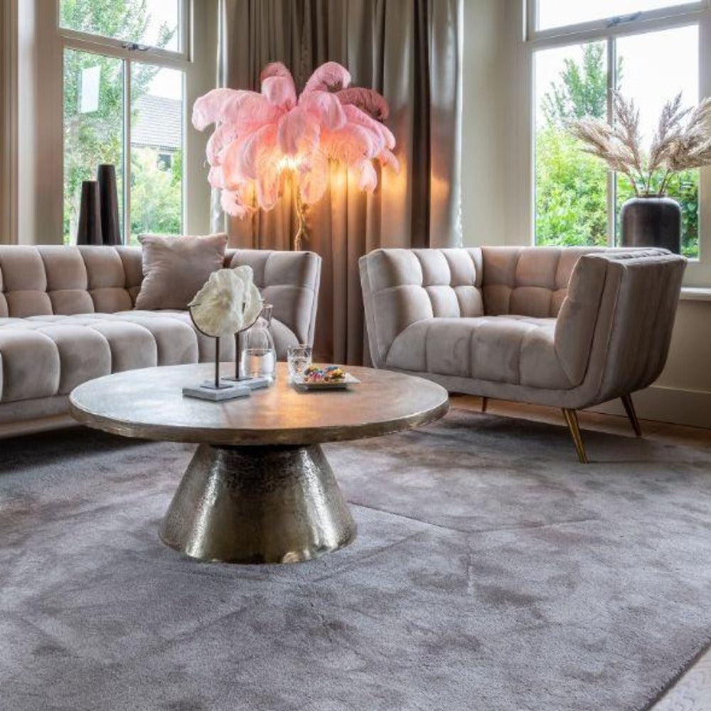 Caldox champagne coffee table-Coffee Table round-Renaissance Design Studio