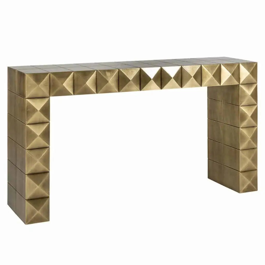 Calley Console Table Brushed Gold-Renaissance Design Studio