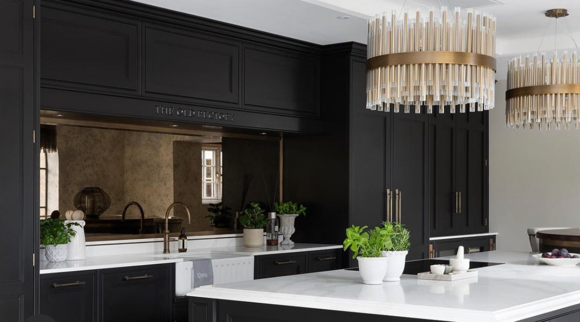 Camden Club 60 cm chandelier antique brushed brass reduced-Chandelier-Renaissance Design Studio