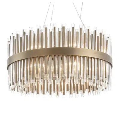 Camden Club  80 cm Chandelier brushed brass reduced