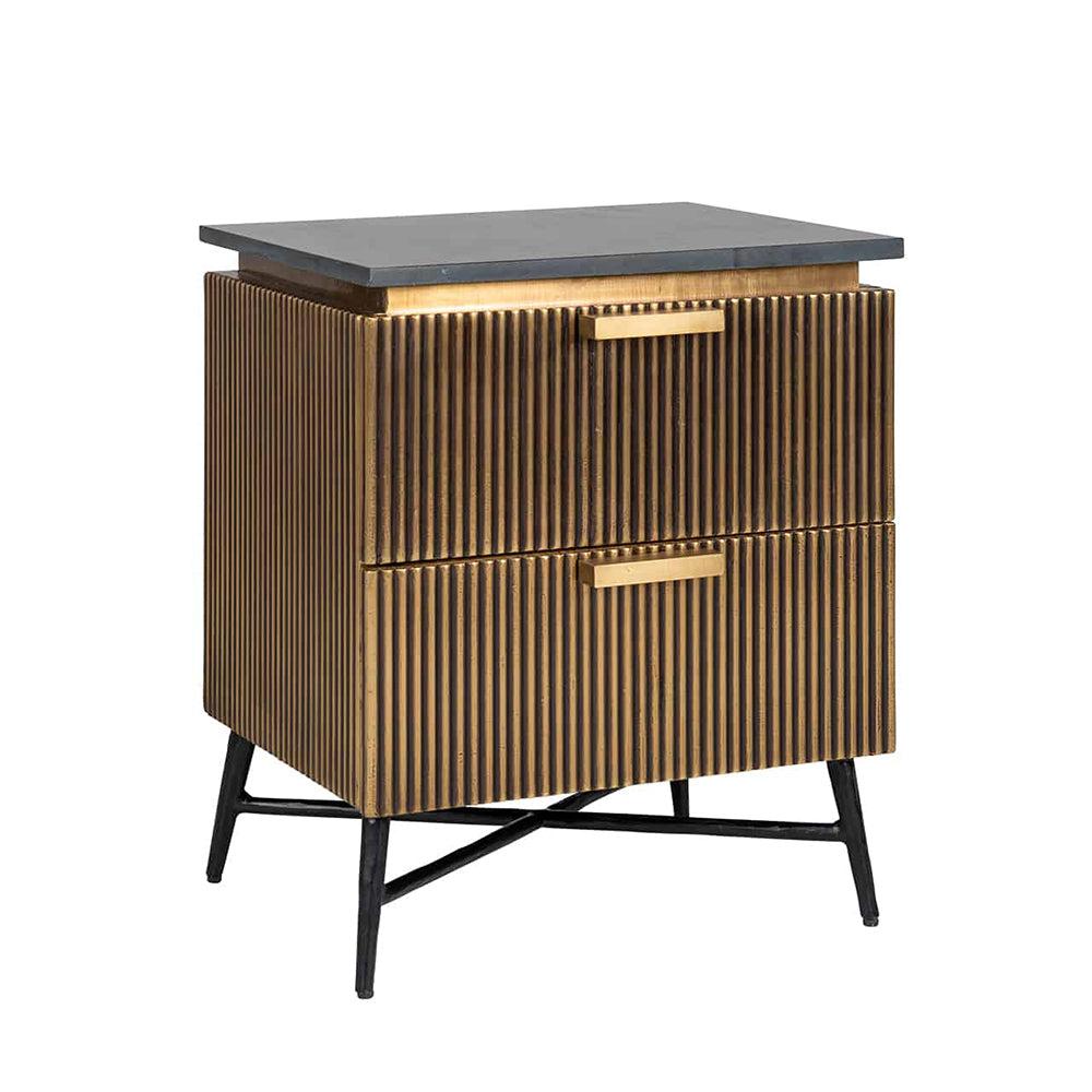 Camden Club Bedside Table  marble top reduced by 30%