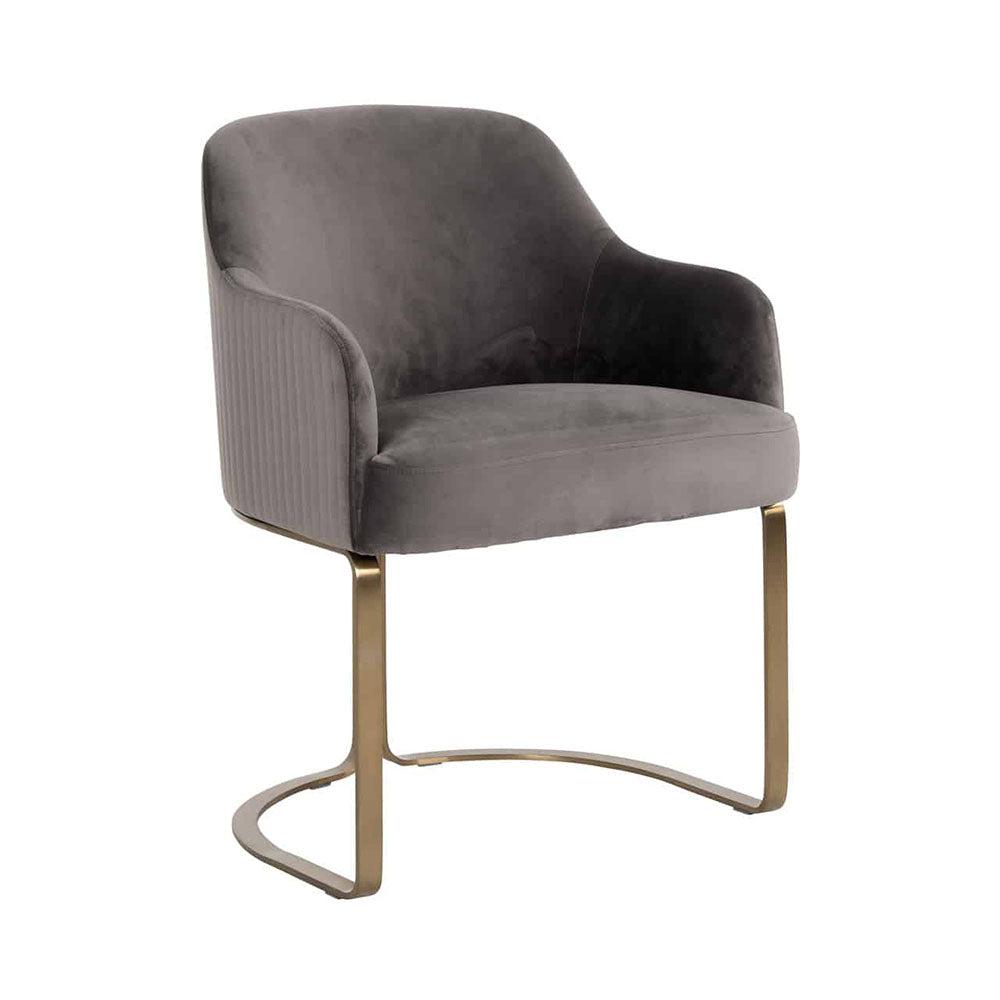 Camden Club Designer Dining Chair with gold frame