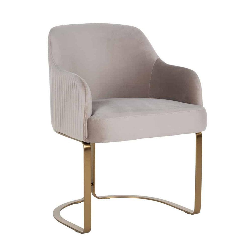 Camden Club Designer Dining Chair with gold frame