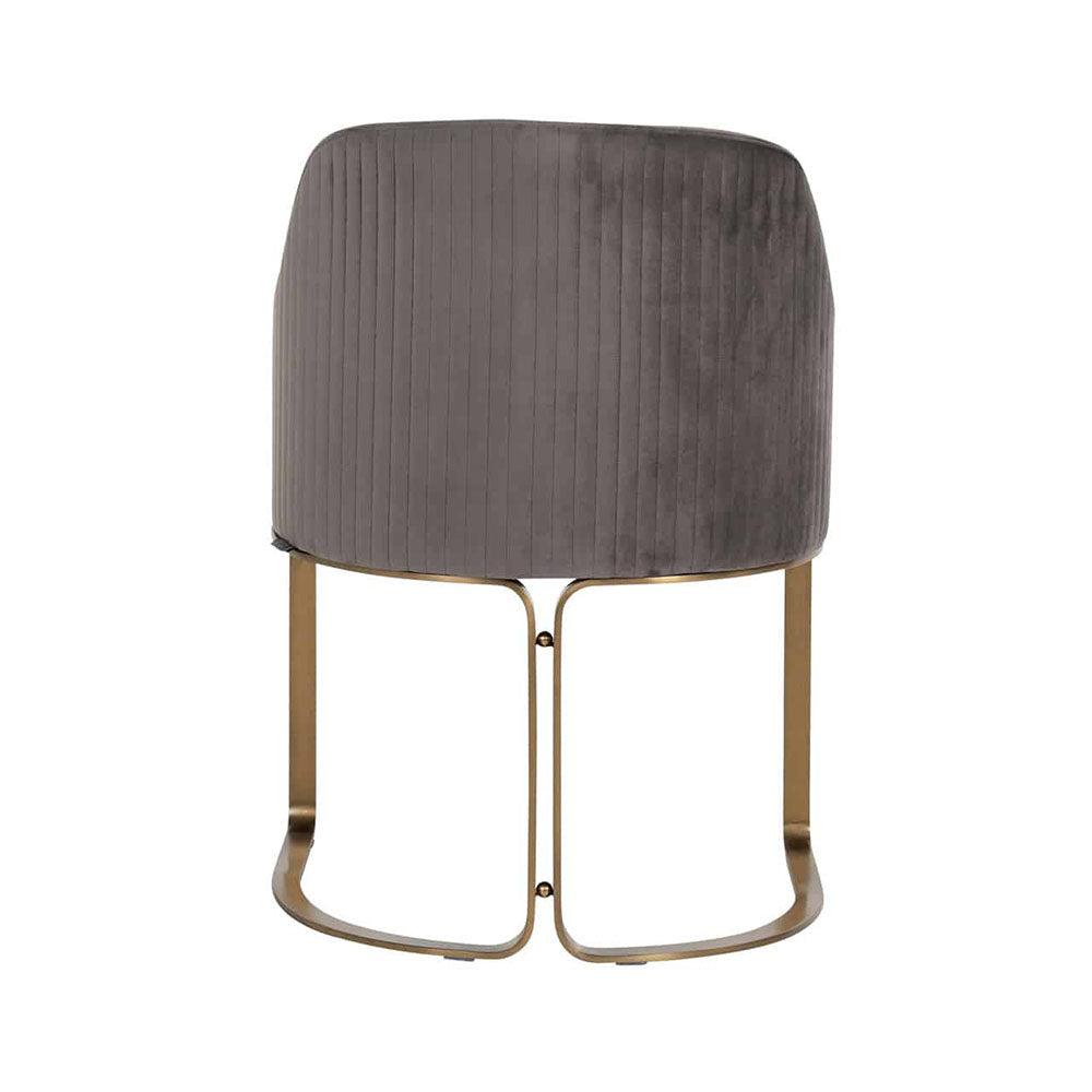 Camden Club Designer Dining Chair with gold frame