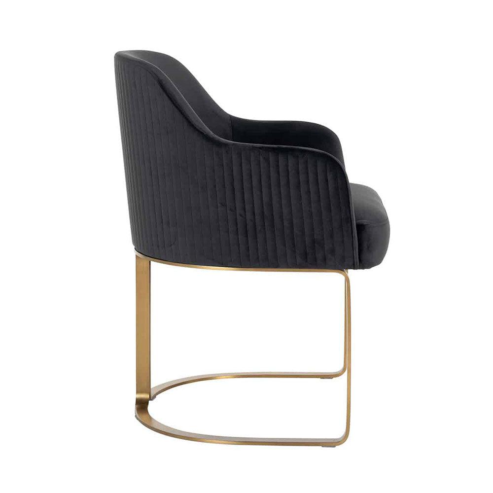 Camden Club Designer Dining Chair with gold frame REDUCED PRICE (see below )