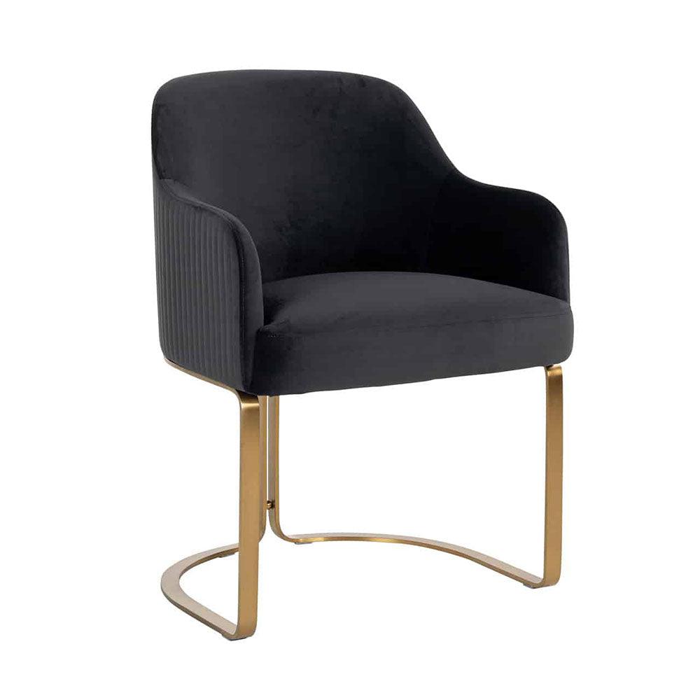 Camden Club Designer Dining Chair with gold frame REDUCED PRICE (see below )