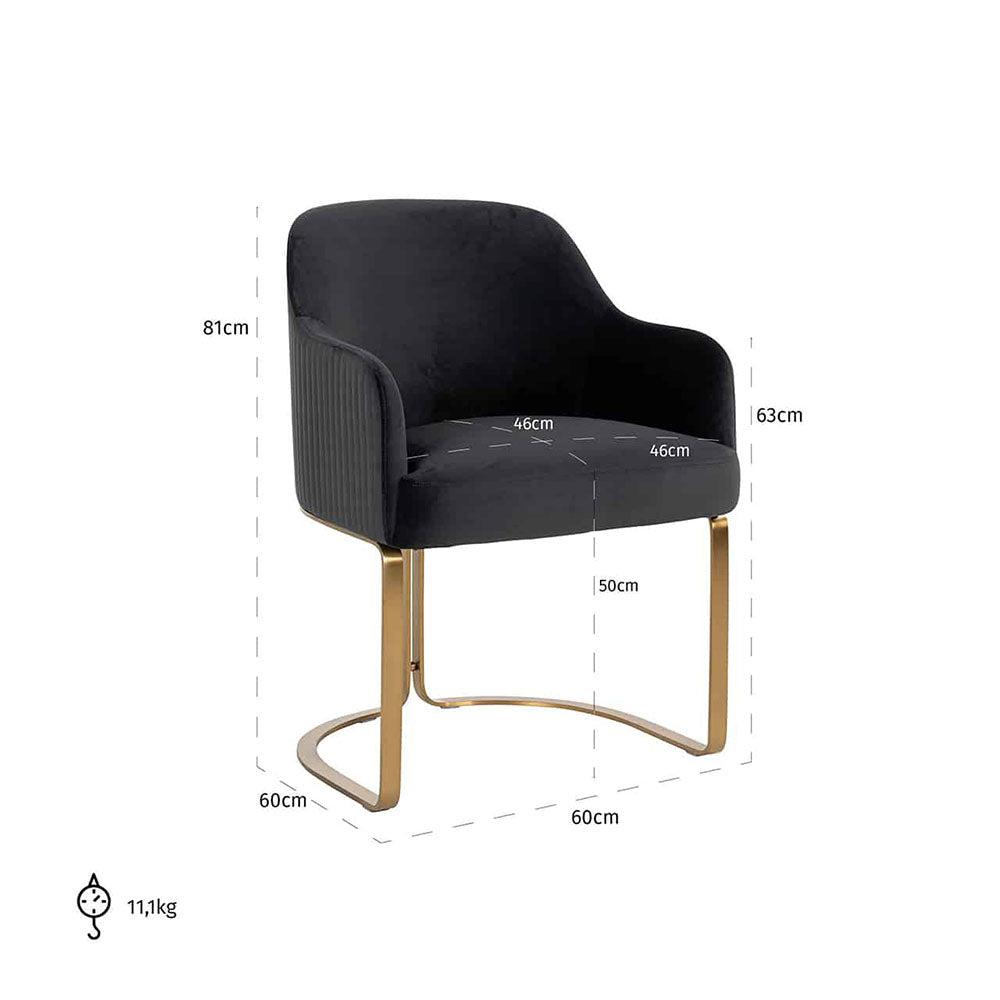 Camden Club Designer Dining Chair with gold frame REDUCED PRICE (see below )-Renaissance Design Studio