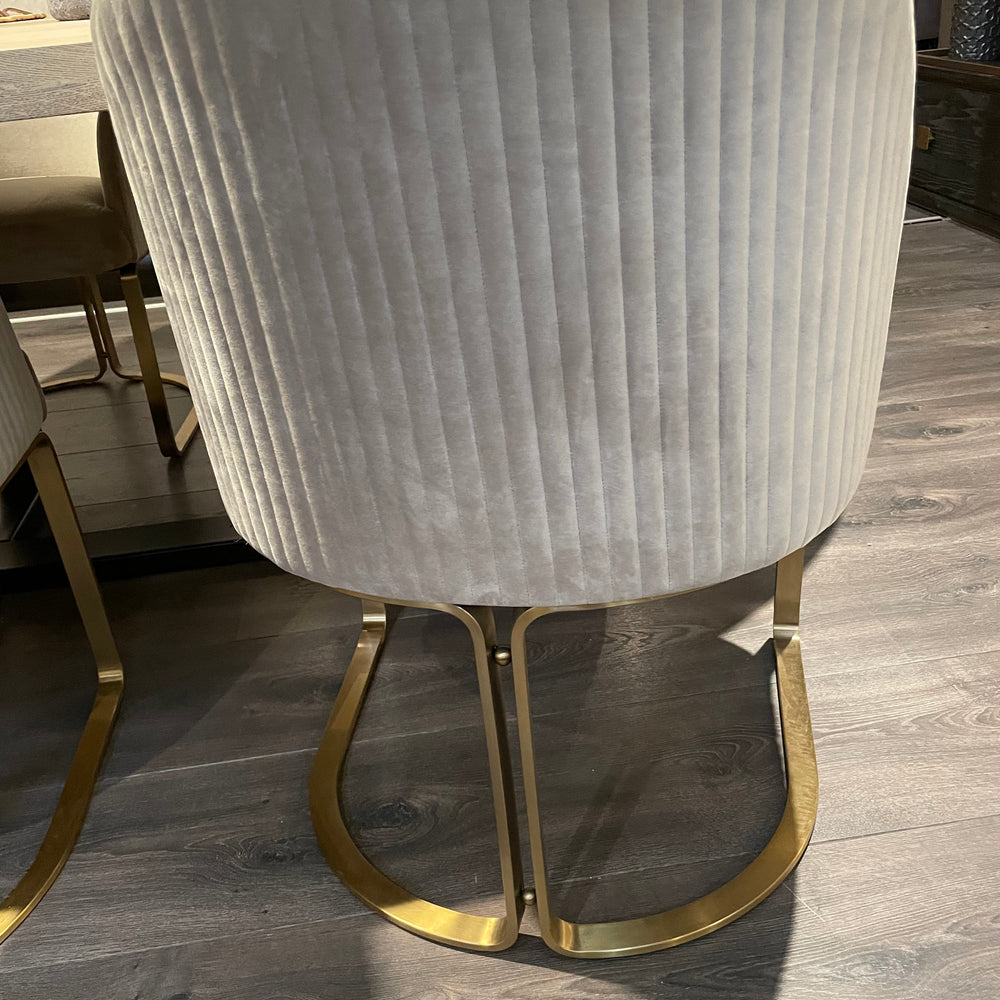 Camden Club Designer Dining Chair with gold frame REDUCED PRICE (see below )