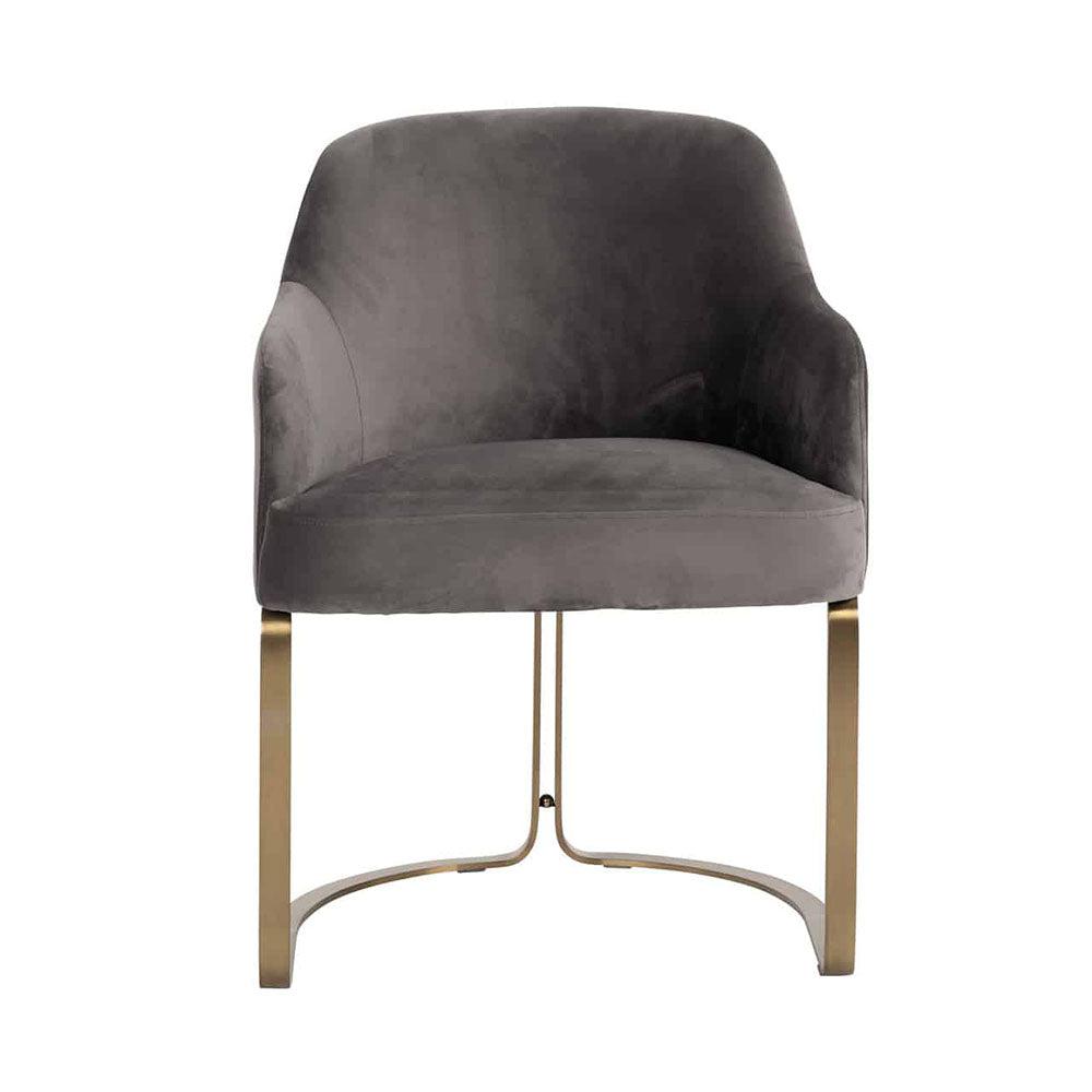 Camden Club Designer Dining Chair with gold frame REDUCED PRICE (see below )