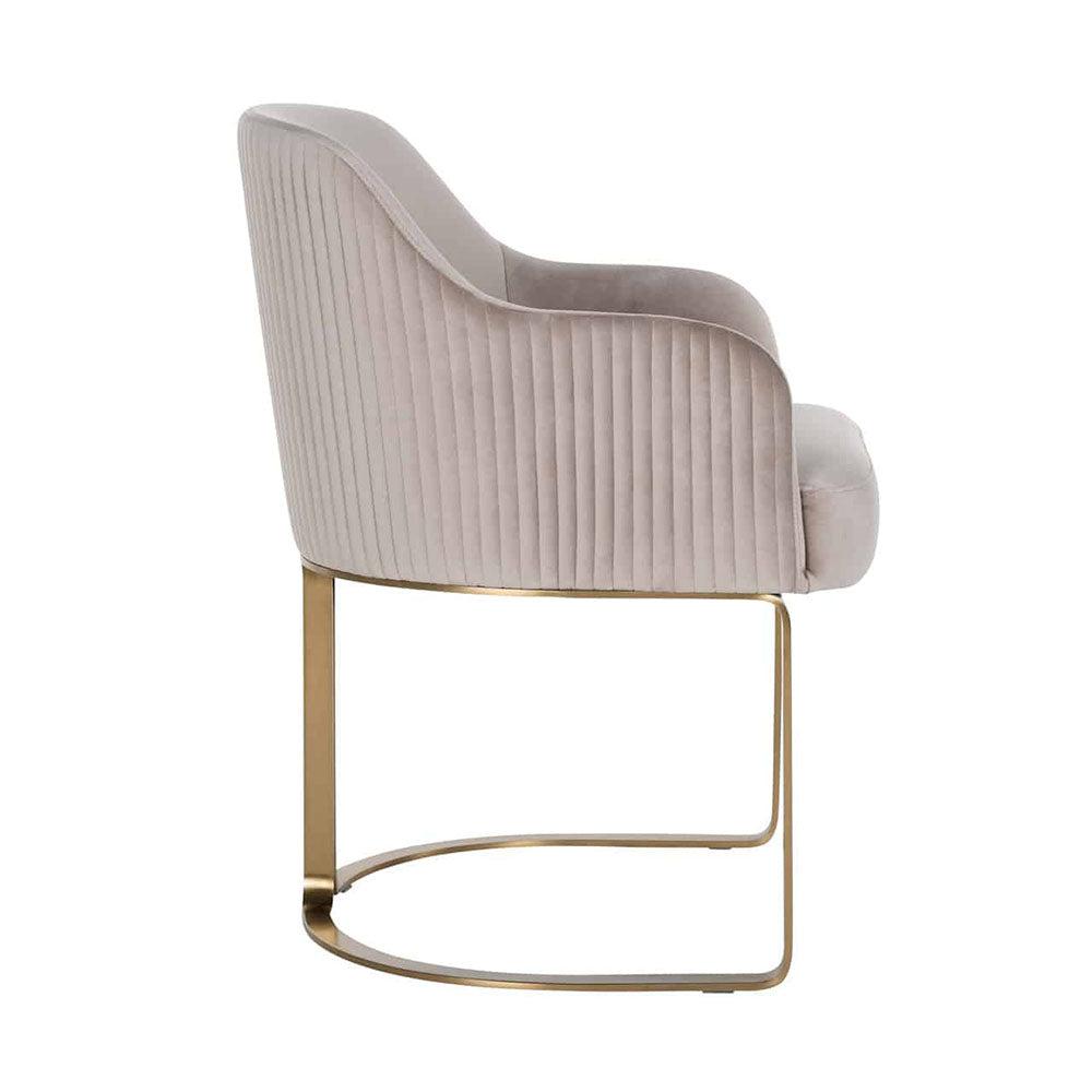 Camden Club Designer Dining Chair with gold frame REDUCED PRICE (see below )