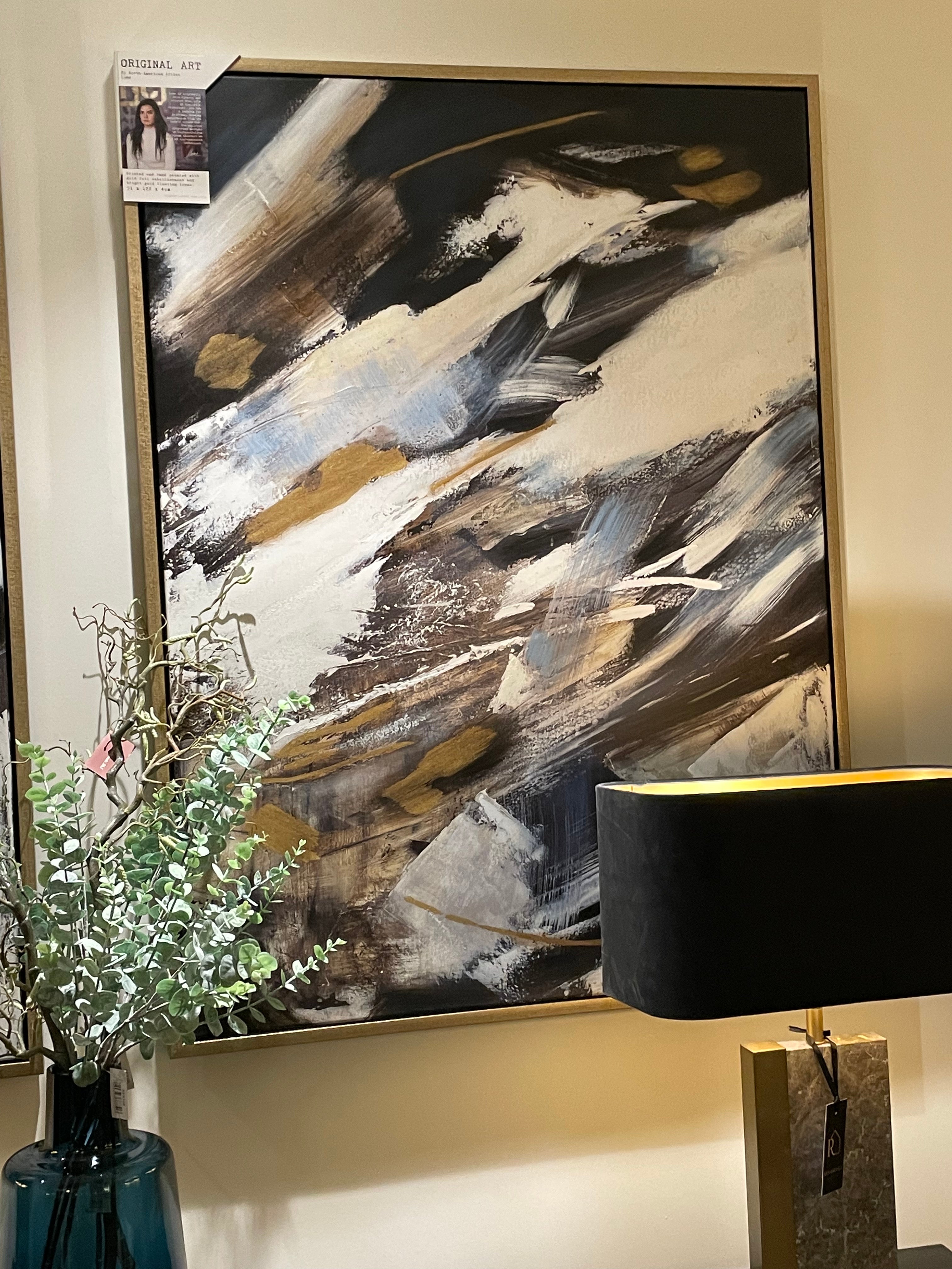 Camden Club Navy Abstract Art REDUCED-Wall Art-Renaissance Design Studio