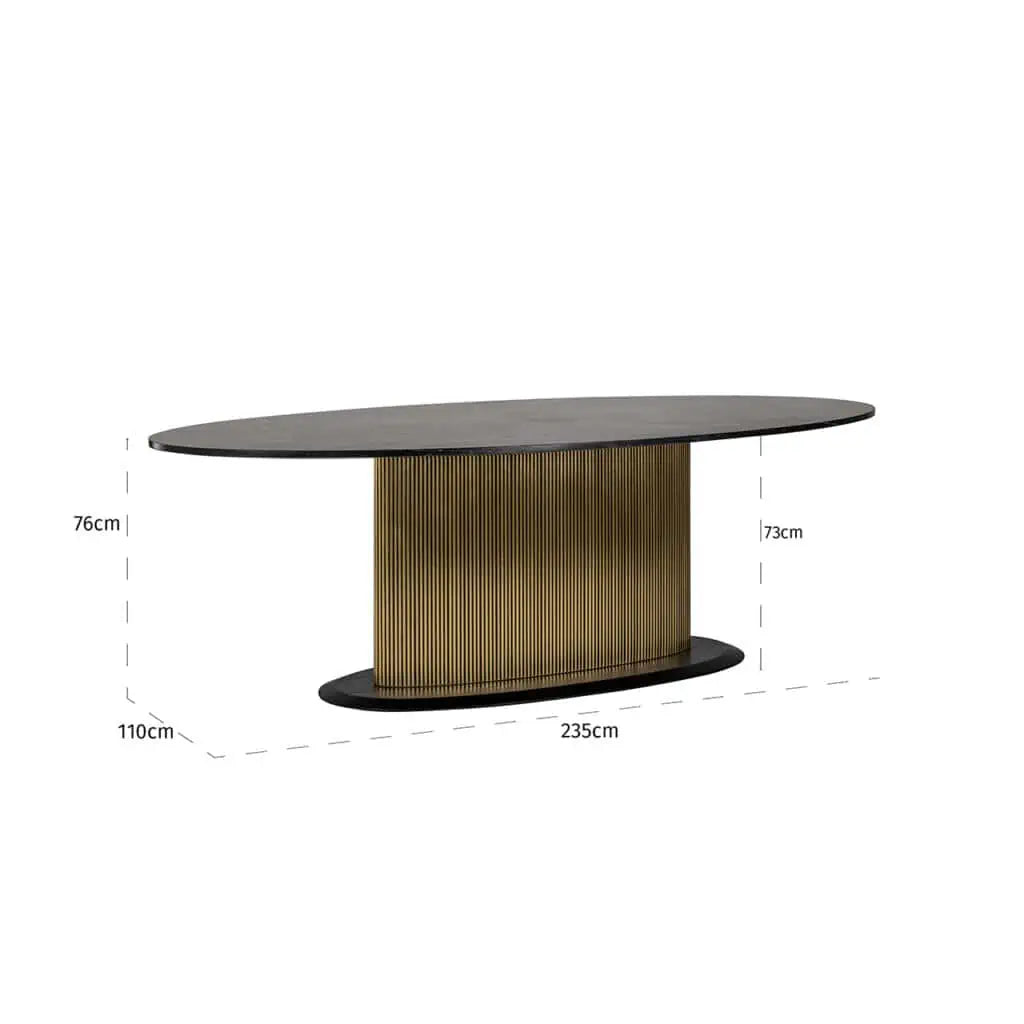 Camden Club Oval Dining Table-Renaissance Design Studio