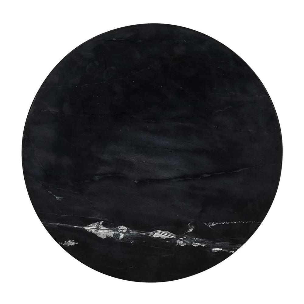 Camden Club Side Table with marble top reduced today-side table-Renaissance Design Studio