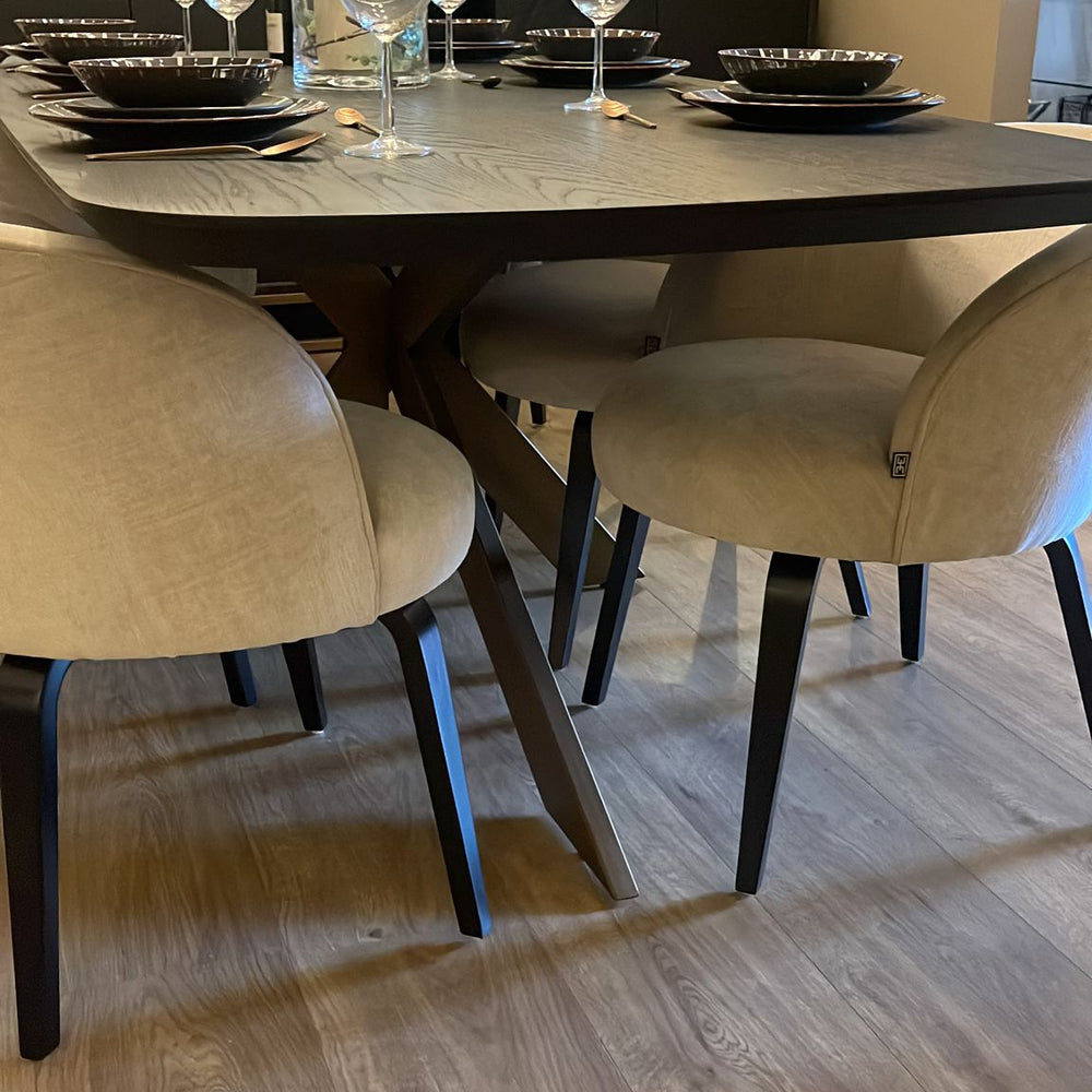 Cameron Danish Oval 230 cm contemporary dining table