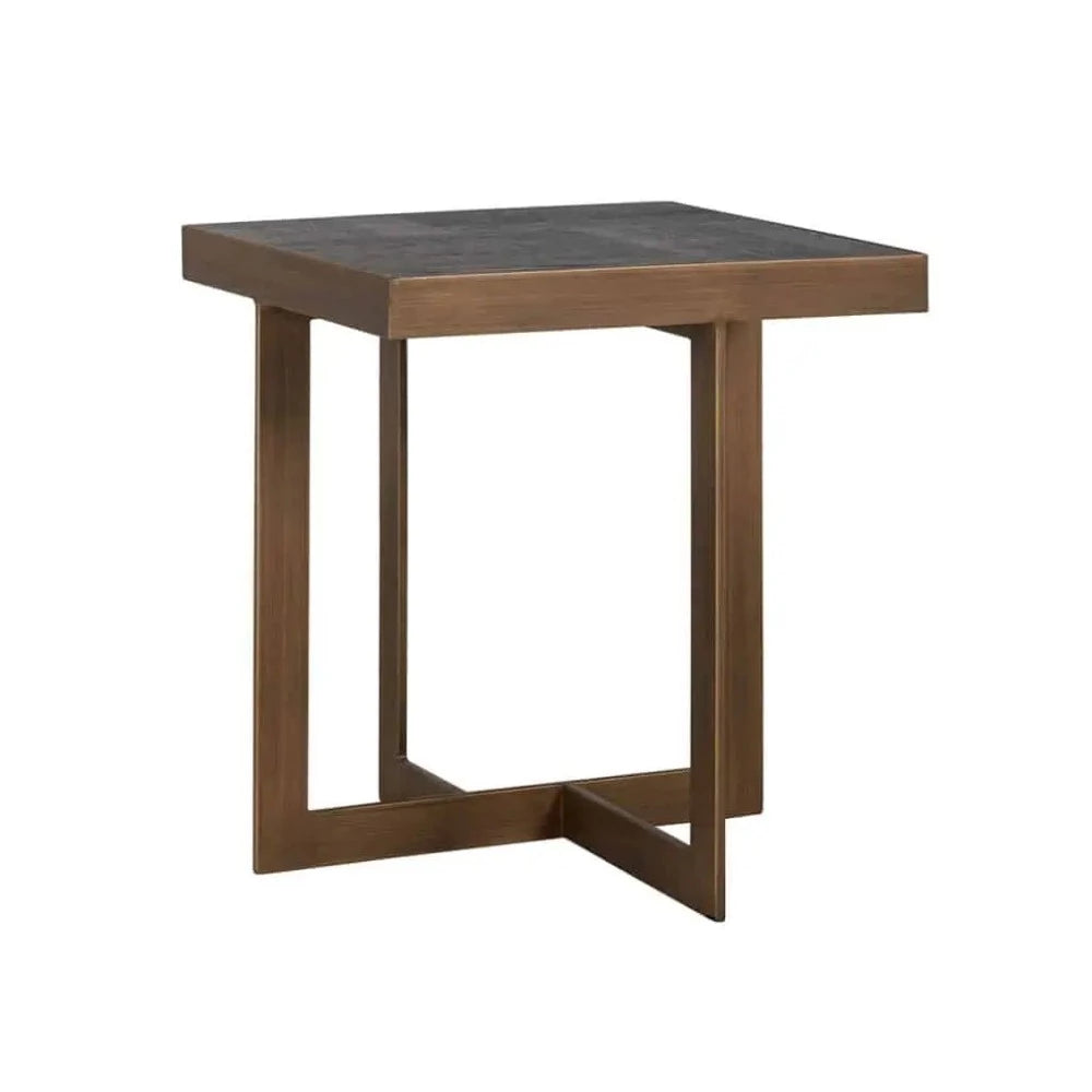 Cameron Side Table (Dark coffee)-end table-Renaissance Design Studio