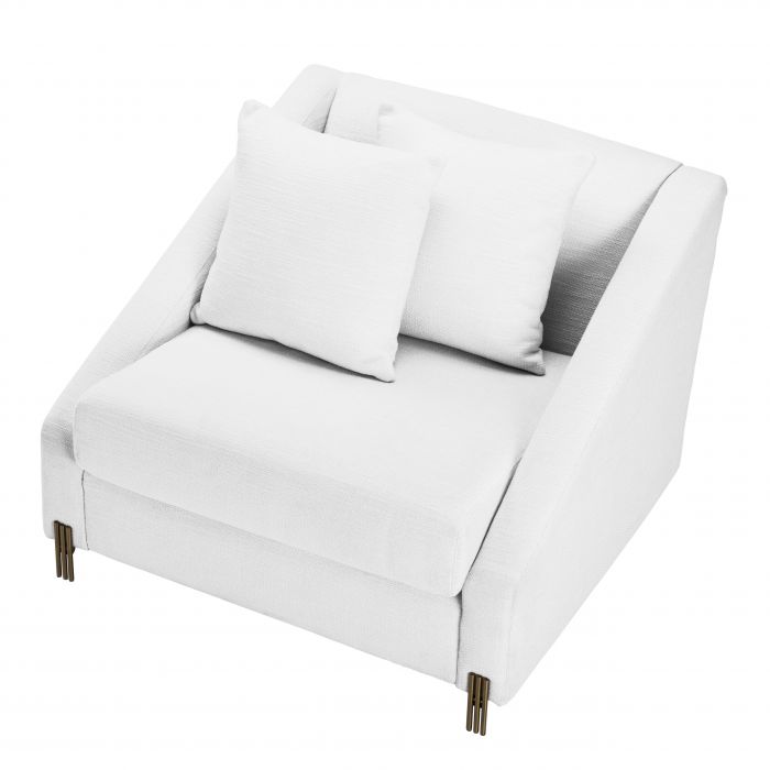 Candice Armchair by Eichholtz in Avalon white REDUCED-Renaissance Design Studio