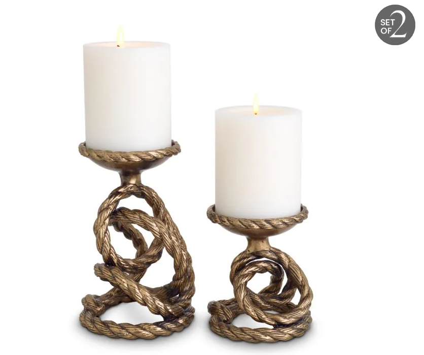 Candle Holder Corwyn Set of 2 by Eichholtz-Renaissance Design Studio