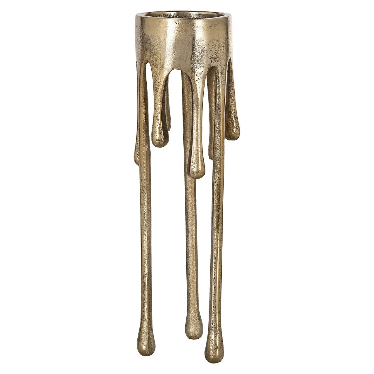 Candleholder Lorrie In Brushed Gold - Reduced-Renaissance Design Studio