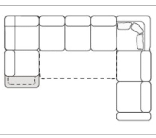 Capri cinema console u shape viewing sofa