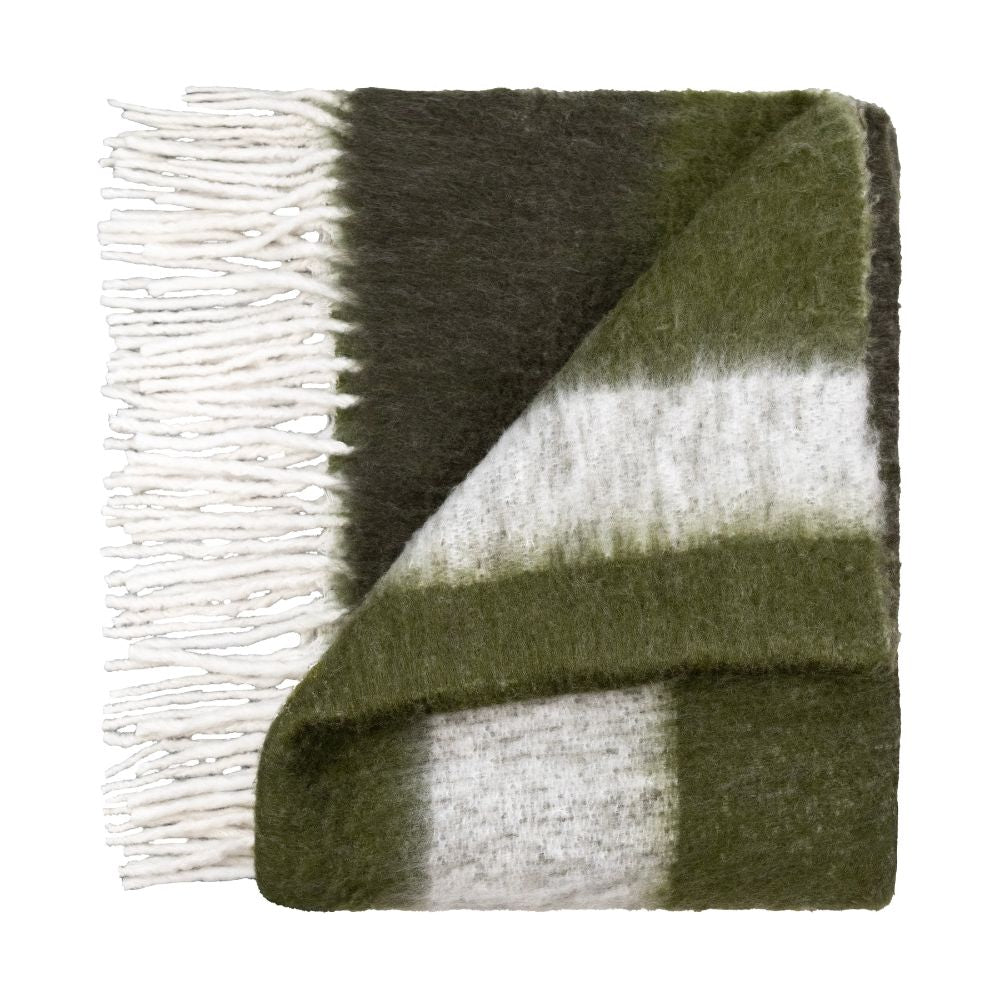 Cara Throw 127x178cm, Green-throws-Renaissance Design Studio