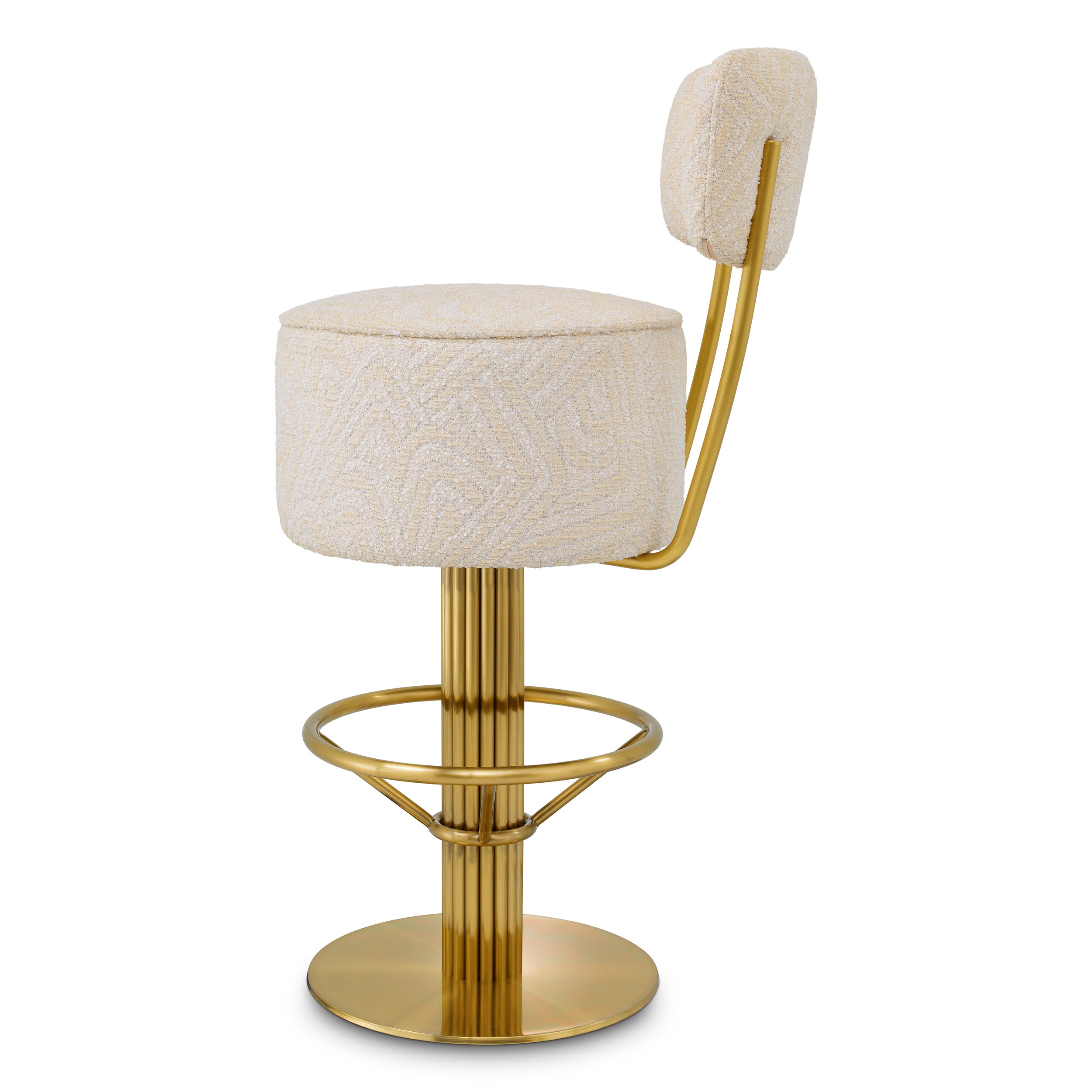 Carleton Stool With Back by Eichholtz-Bar Stool-Renaissance Design Studio