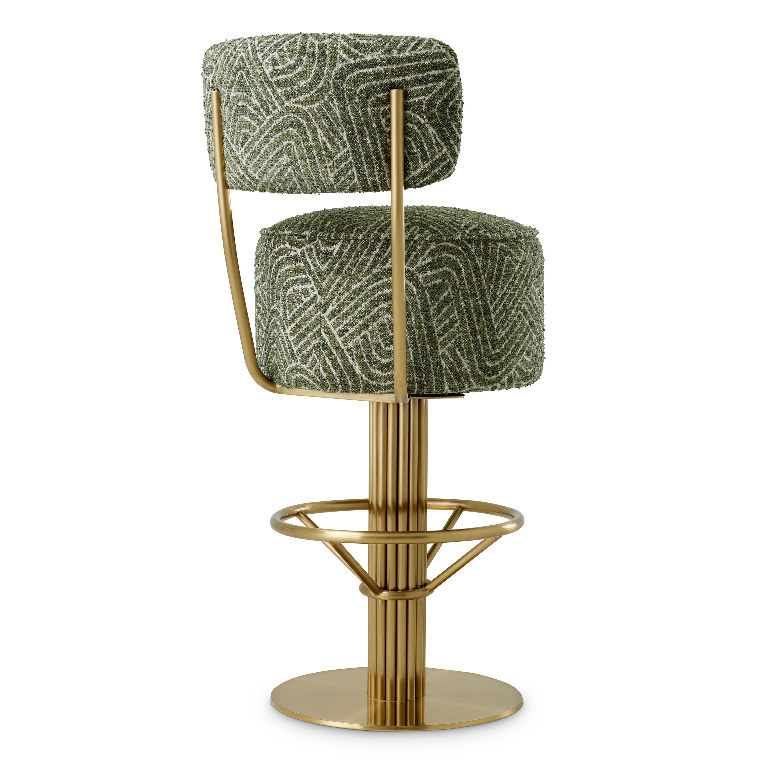 Carleton Stool With Back by Eichholtz-Bar Stool-Renaissance Design Studio
