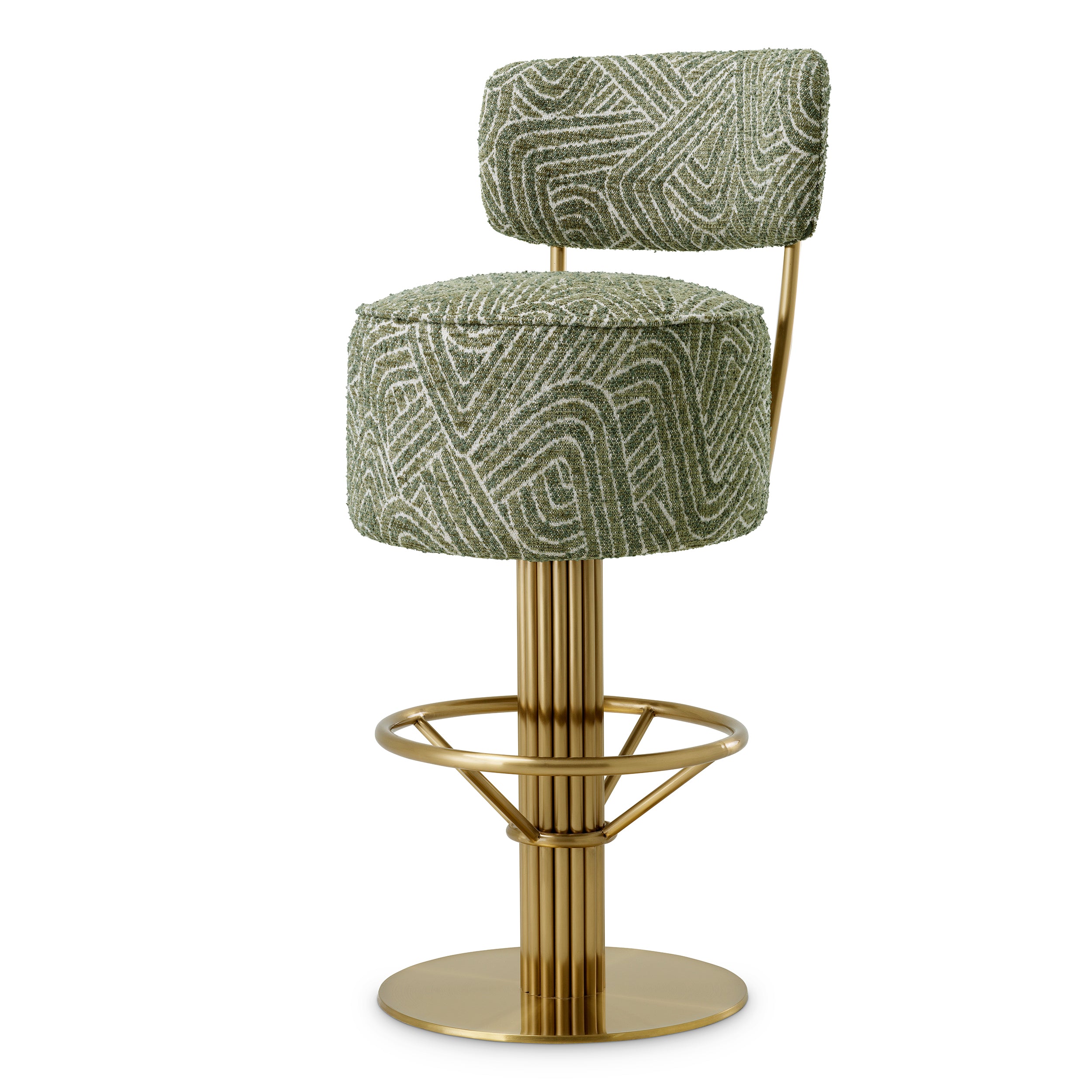 Carleton Stool With Back by Eichholtz-Bar Stool-Renaissance Design Studio