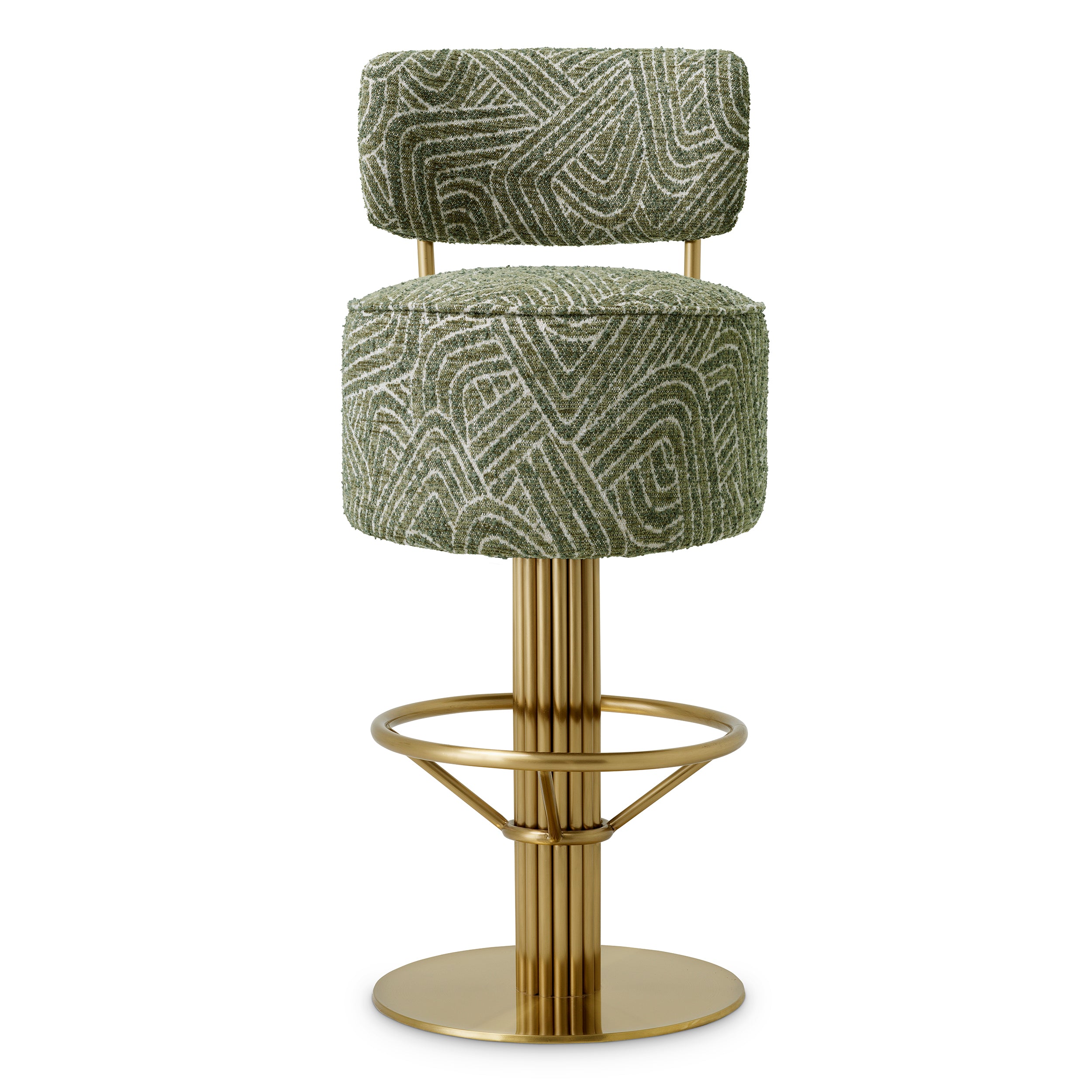 Carleton Stool With Back by Eichholtz-Bar Stool-Renaissance Design Studio