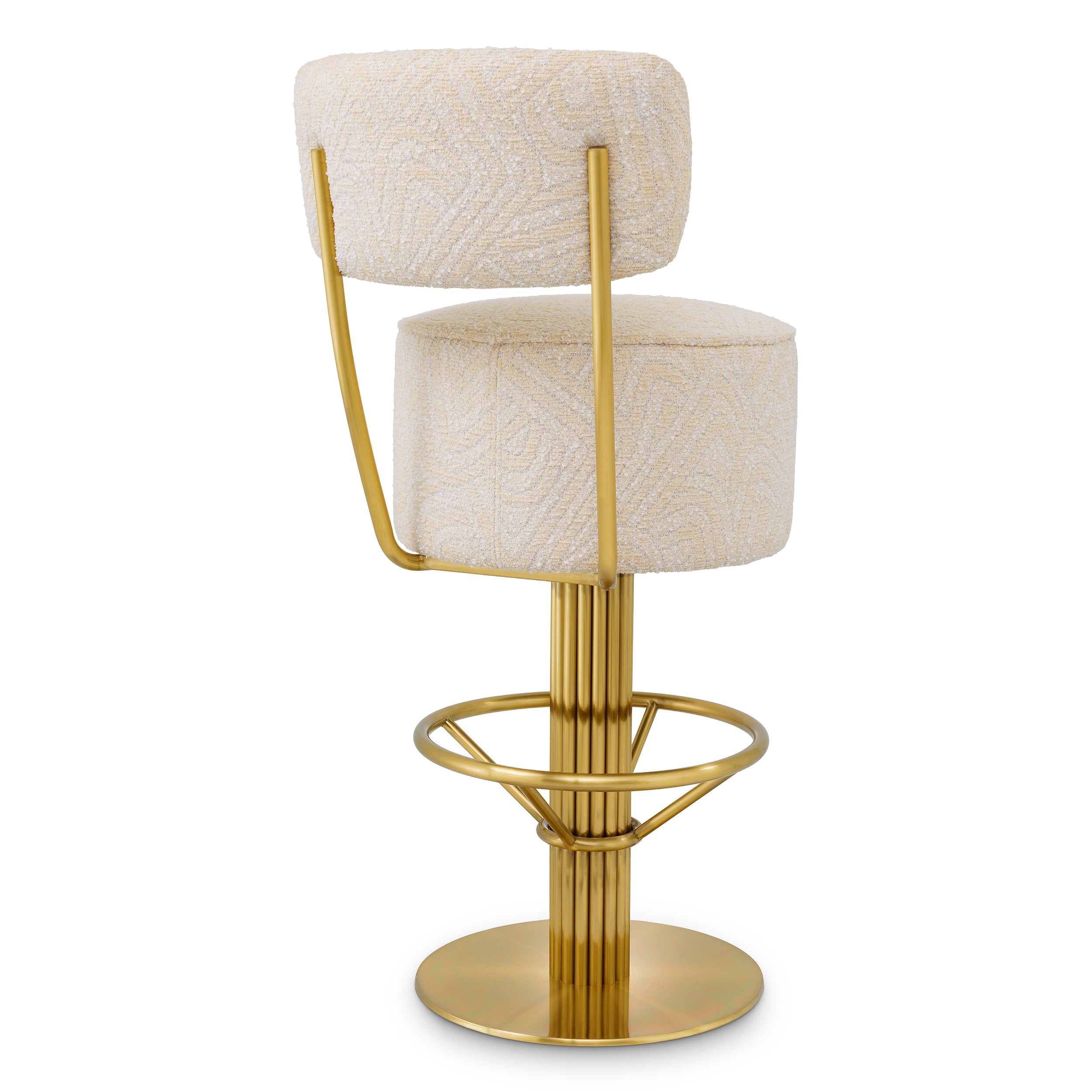 Carleton Stool With Back by Eichholtz-Bar Stool-Renaissance Design Studio