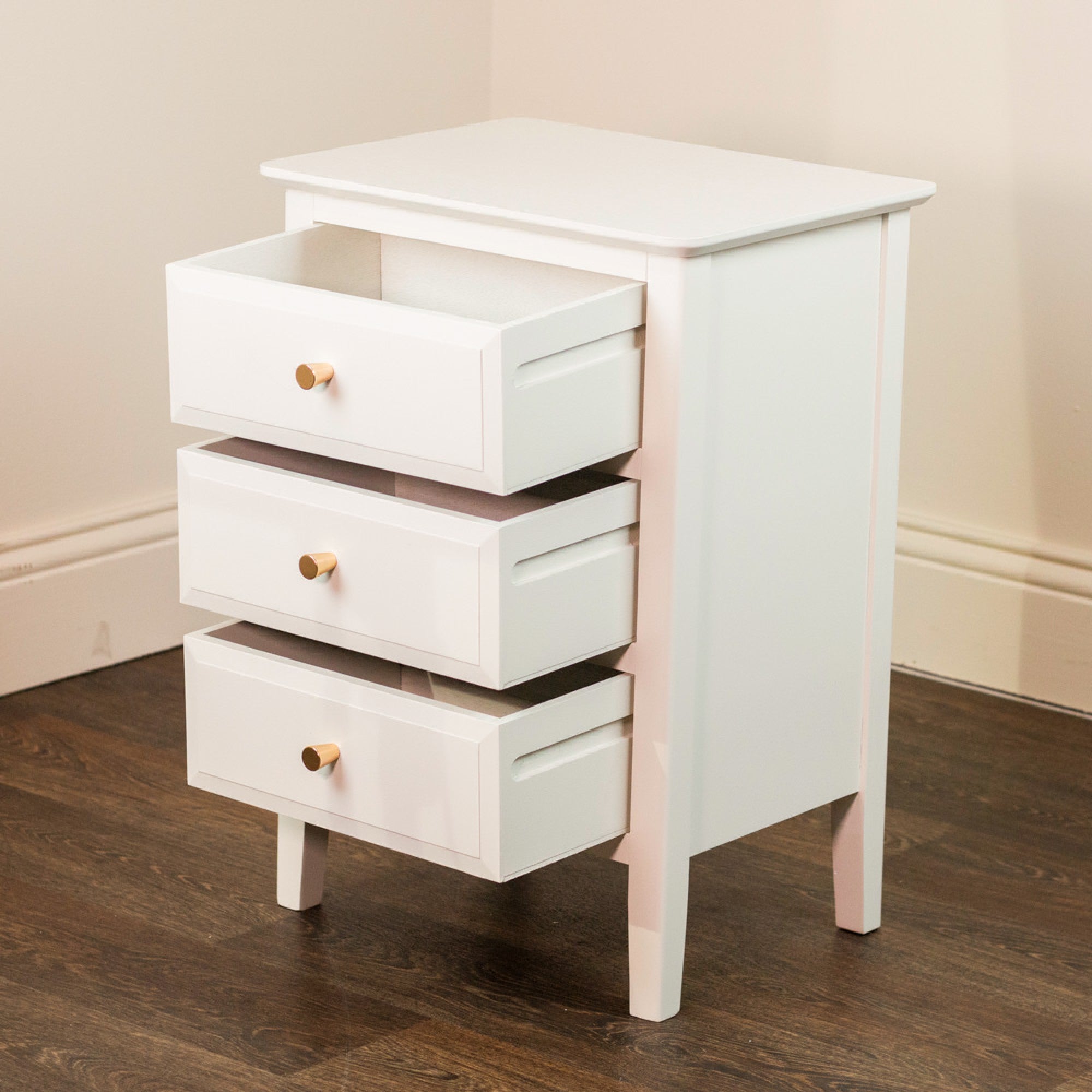 Carley Bedside Cabinet In Ivory Special Purchase-Renaissance Design Studio