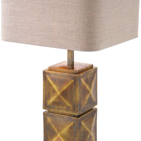 Carlo Luxury designer Table Lamp in Antique Brass  by Eichholtz