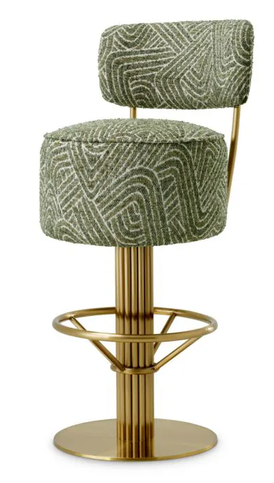 Carlton Stool With Back by Eichholtz-Renaissance Design Studio