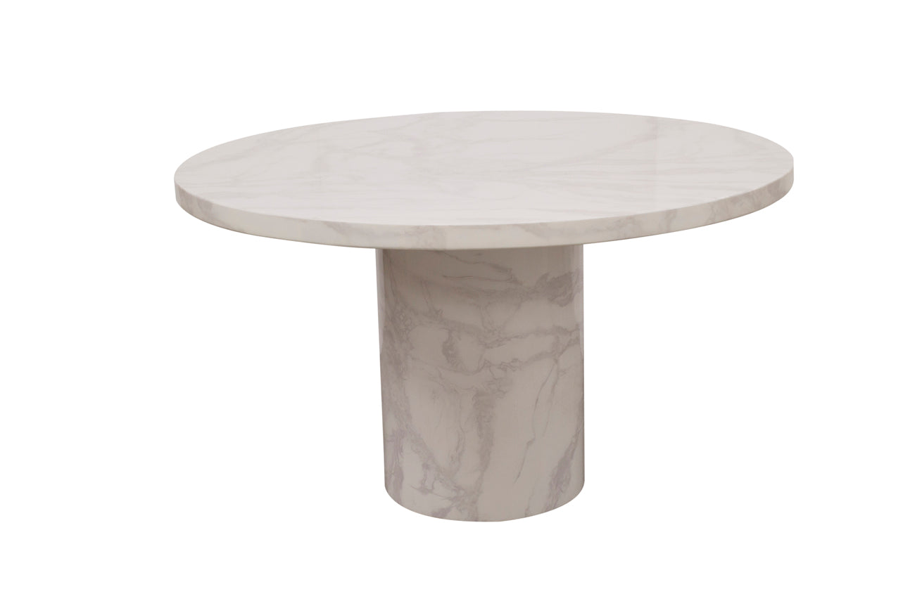 Carra Marble Look Dining Table-Renaissance Design Studio