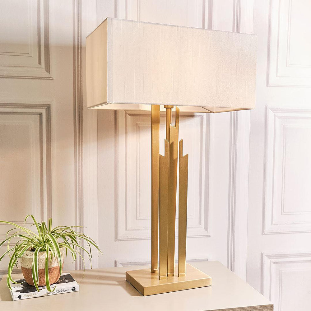 Carrick Antique Brass Finish Table Lamp