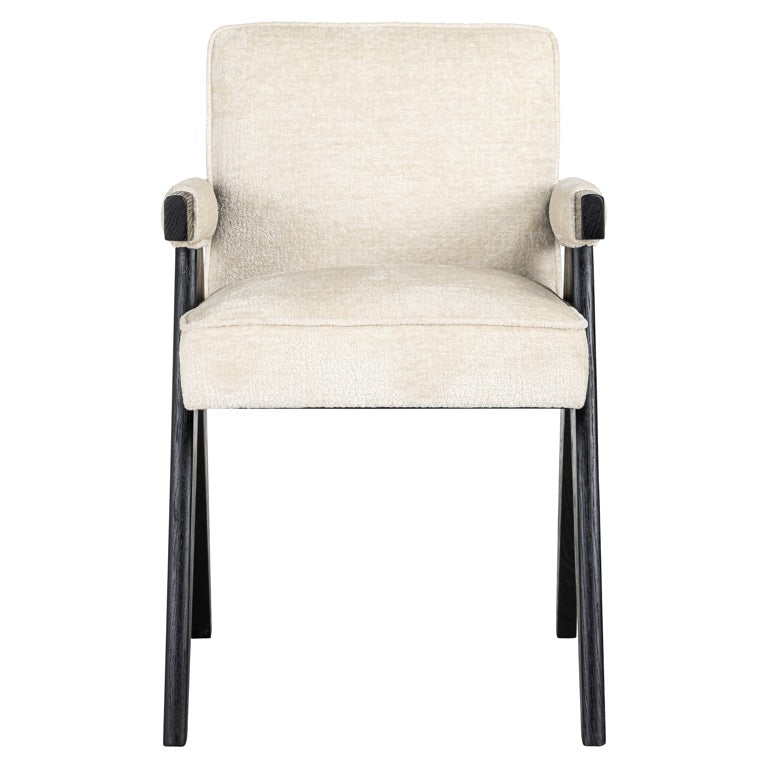 Casper dining chair in white chelinne