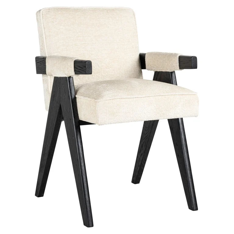 Casper dining chair in white chelinne