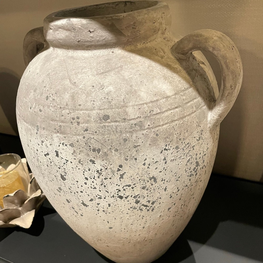 Cement large jug vase