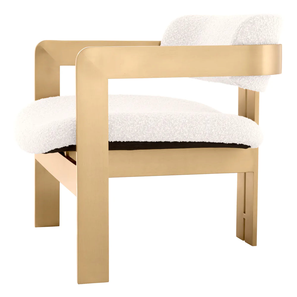 Chair Donato Brushed brass finish by Eichholtz ex display save 25%