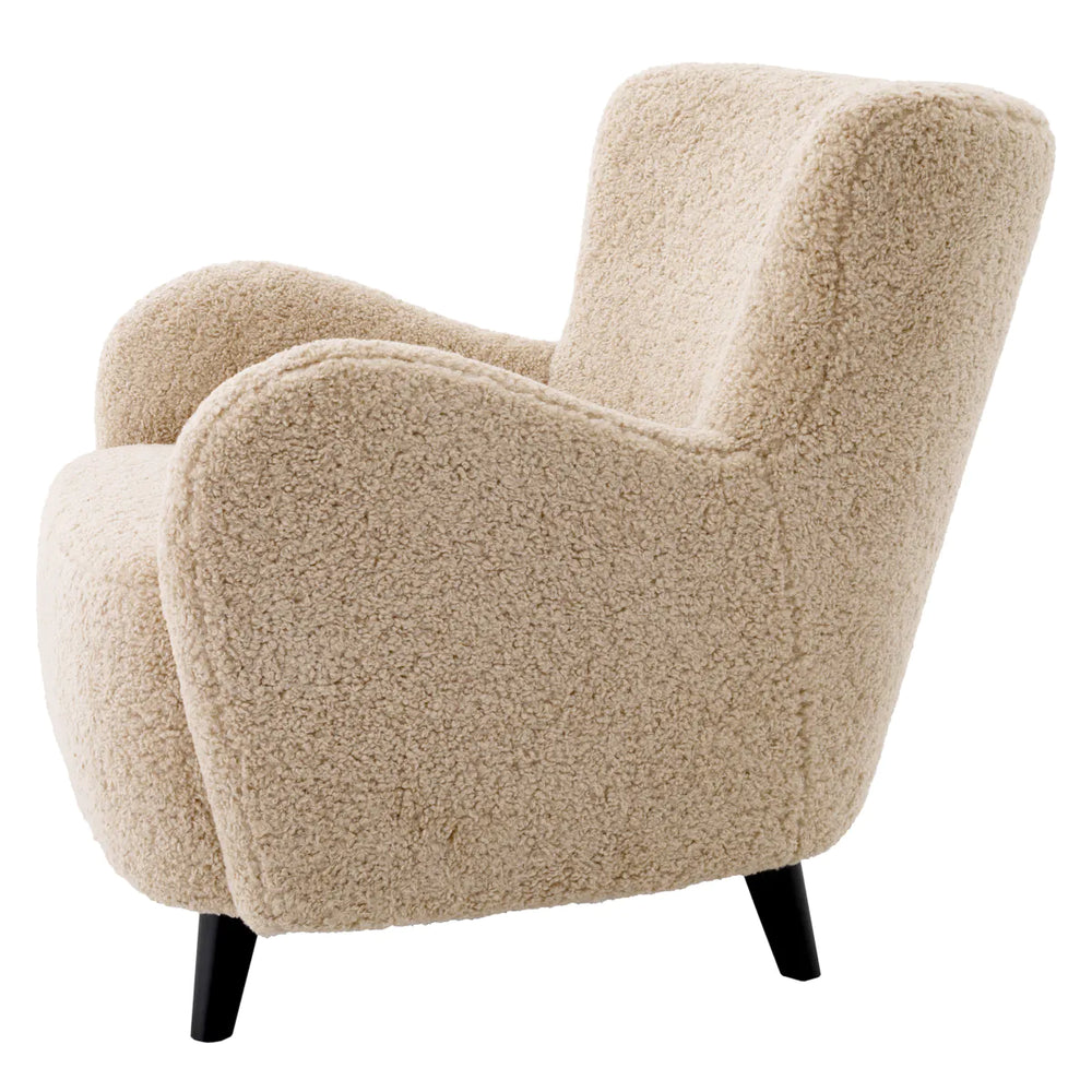 Chair Svante S Canberra sand | black legs by Eichholtz