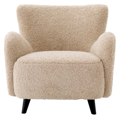 Chair Svante S Canberra sand | black legs by Eichholtz
