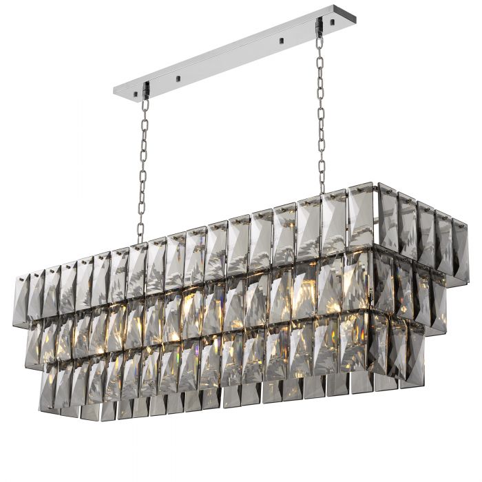Chandelier Amazon rectangle crystal glass chandelier by Eichholtz-Renaissance Design Studio