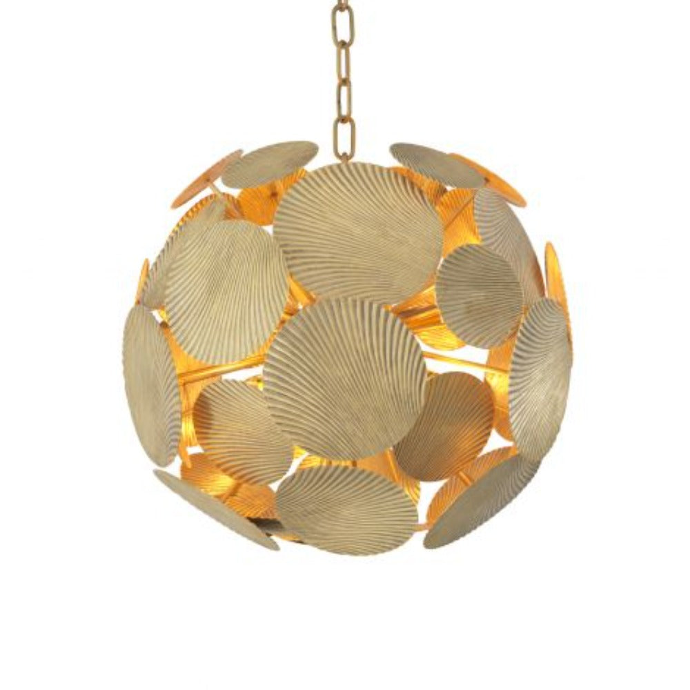 Chandelier Duvall in Vintage brass Small by Eichholtz-Renaissance Design Studio