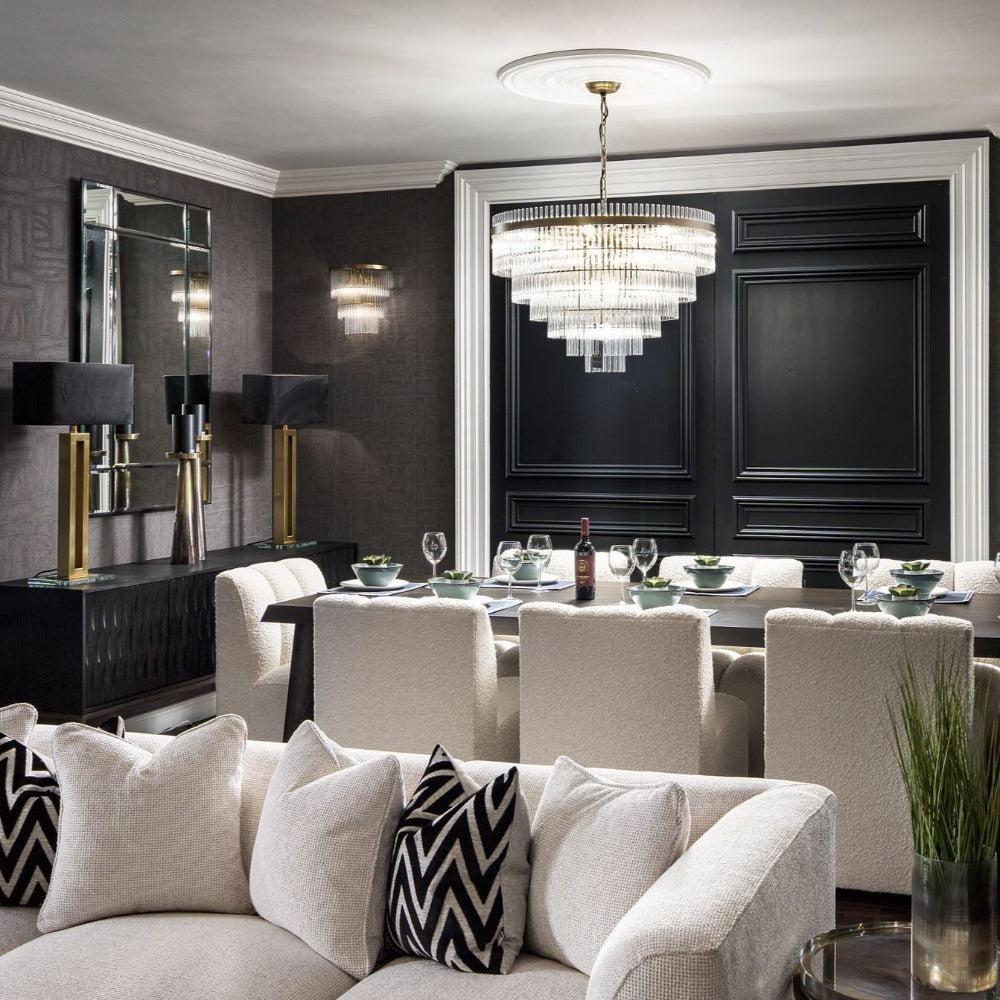 Chandelier East Crystal Chandelier with 5 tiers by Eichholtz-Renaissance Design Studio