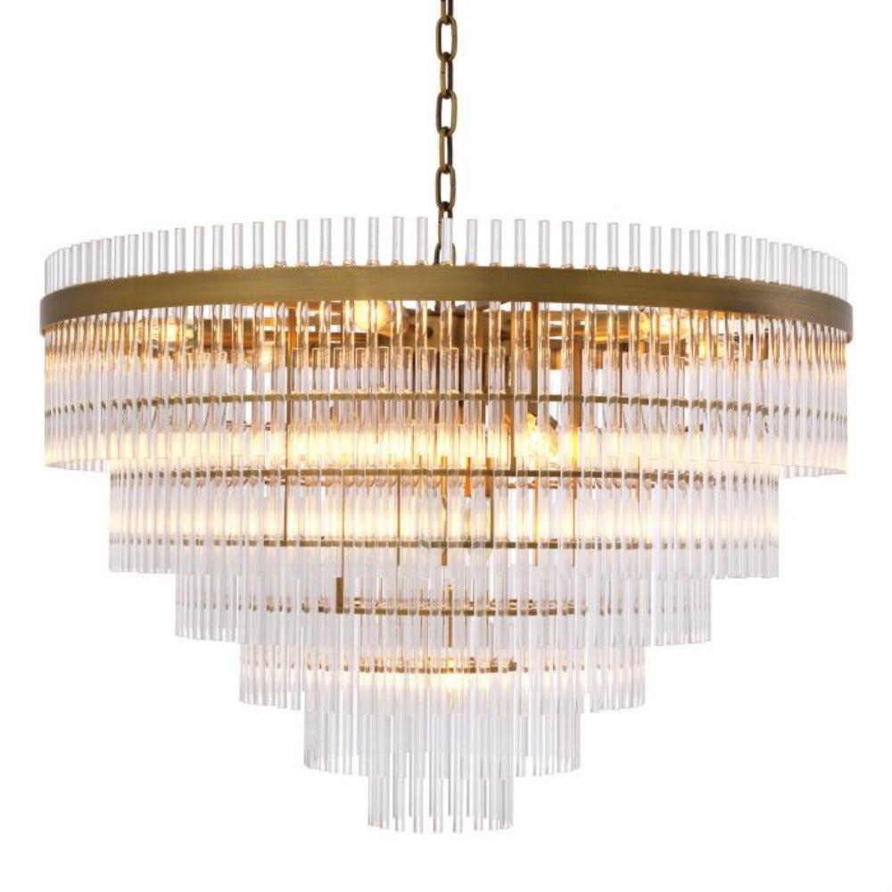 Chandelier East  Crystal Chandelier with 5 tiers by Eichholtz