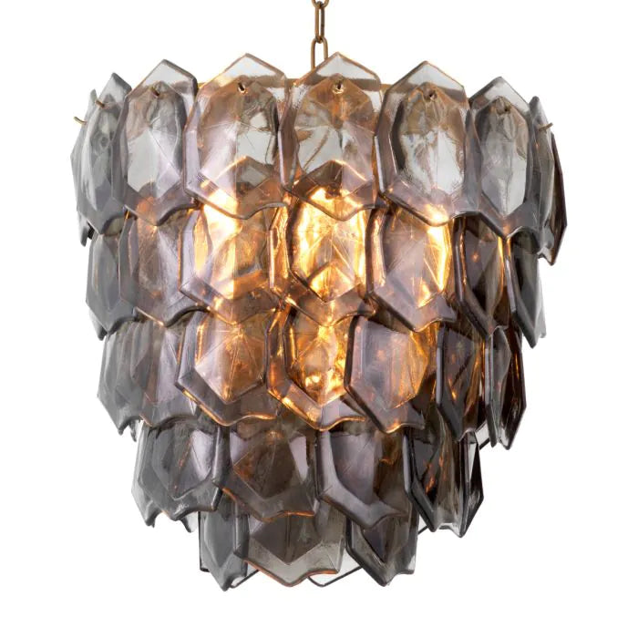 Chandelier Elias Vintage brass finish by Eichholtz-Renaissance Design Studio