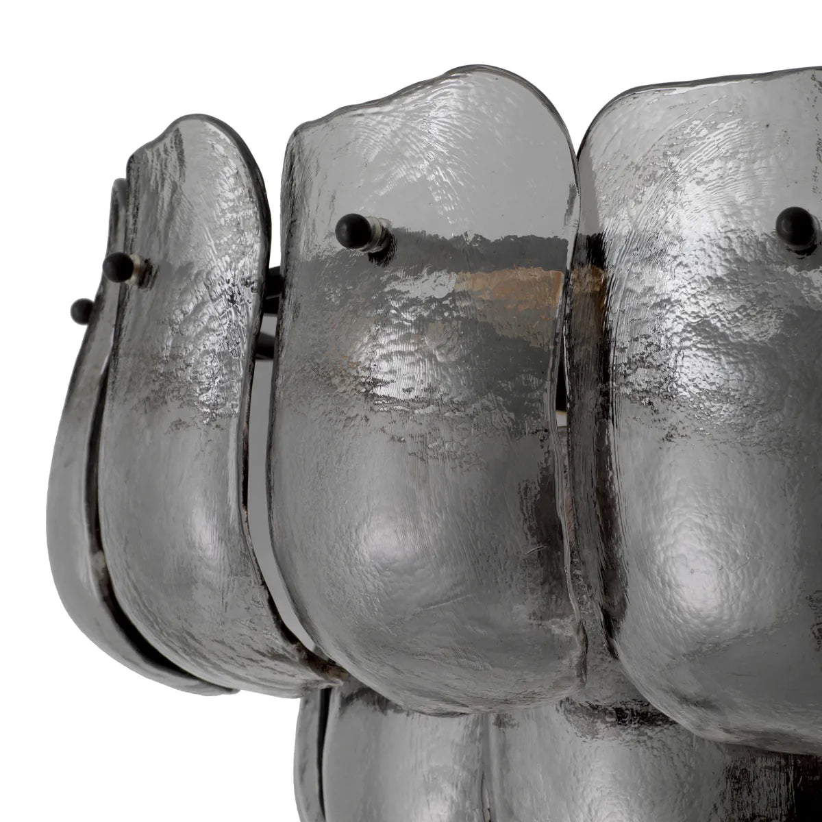 Chandelier Gustave Champagne Smoked glass by Eichholtz-Renaissance Design Studio