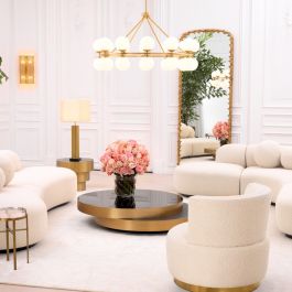 Chandelier Hutchinson Antique brass finish by Eichholtz-chandelier-Renaissance Design Studio