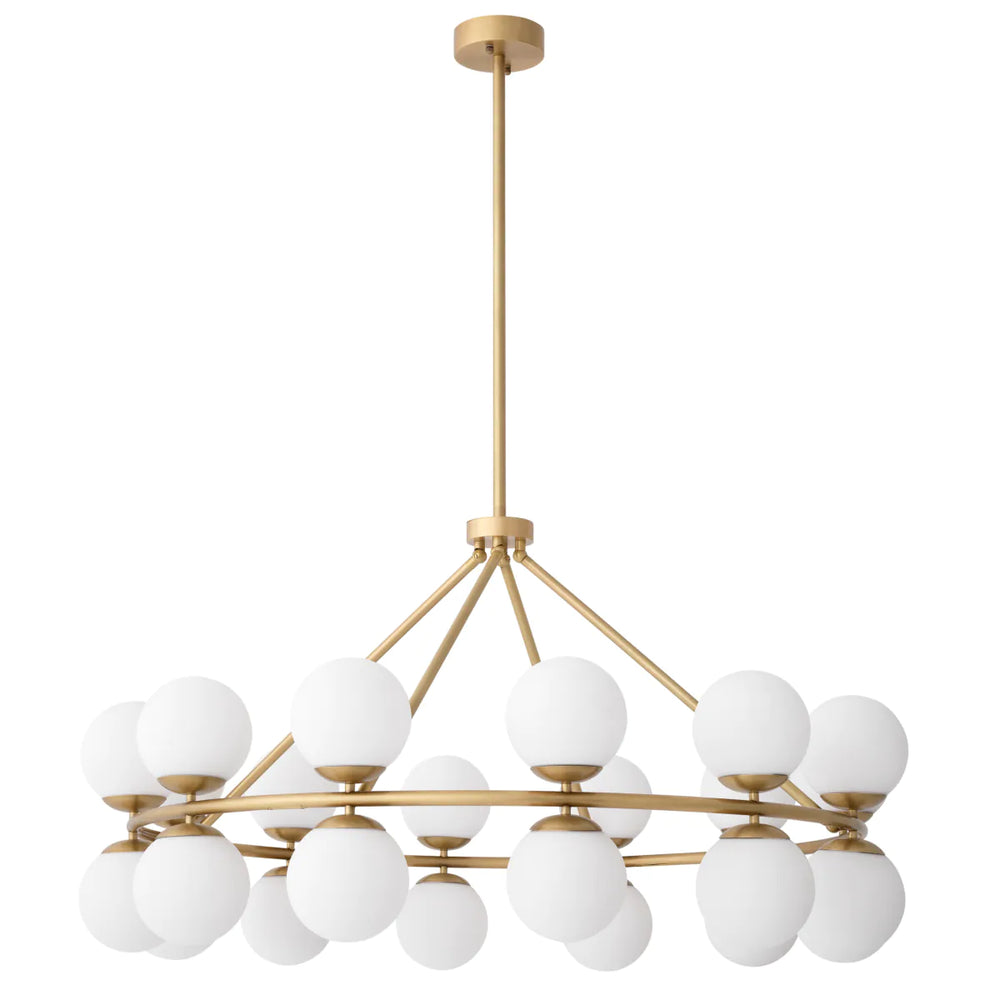 Chandelier Hutchinson Antique brass finish by Eichholtz